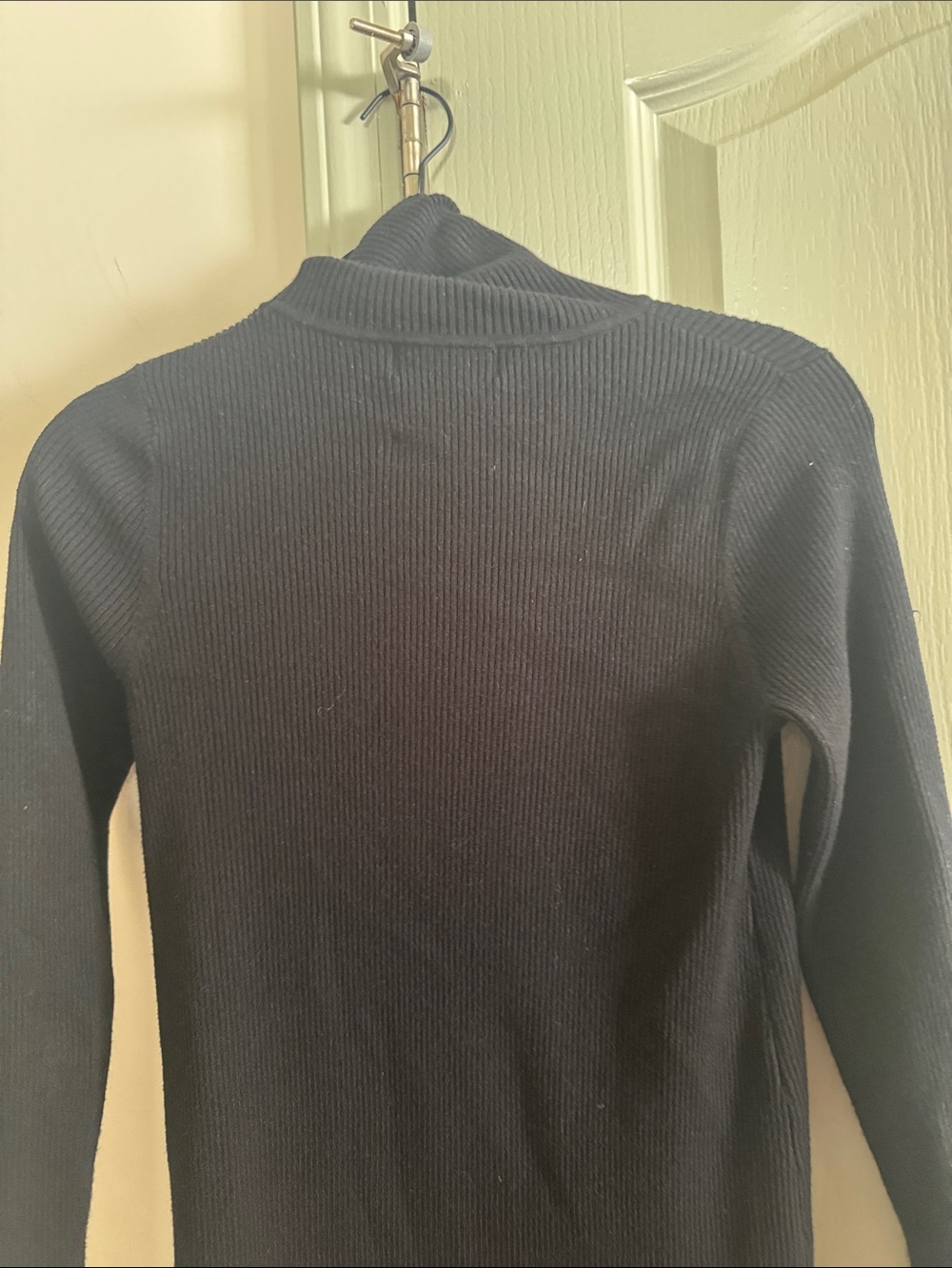 Pomander Place Black Ribbed Knit sweater dress size M - Picture 4 of 5